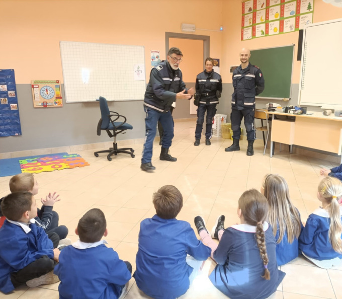 Educazione stradale della Polizia Municipale nelle scuole