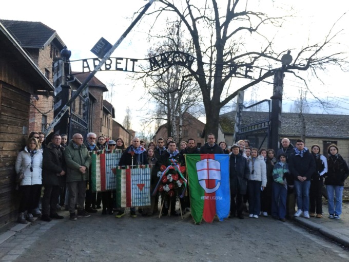 Studenti Liguri in visita ad Auschwitz: tra di loro il Viesseux di Imperia