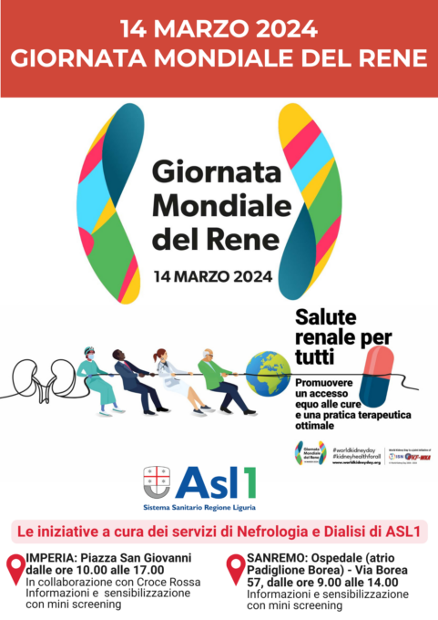Giornata Mondiale del Rene, Asl1 scende in campo con screening e sensibilizzazione