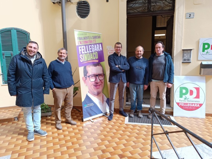 Taglio del nastro per la nuova base PD a Sanremo