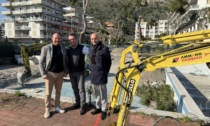 Impianti sportivi in via Tacito a Ventimiglia, sopralluogo del sindaco Di Muro