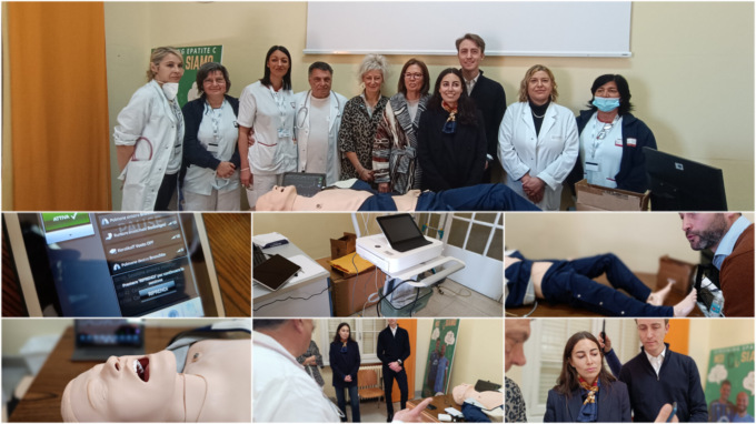 Neo sposi regalano super manichino da addestramento al Borea