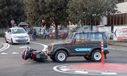 Scooterista ferito nello scontro con un fuoristrada a Camporosso
