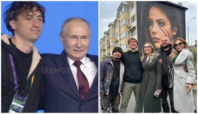 Lo street artist Jorit dal murales a Sanremo di Raffaella Carrà  all’abbraccio con Putin che ha fatto il giro del mondo