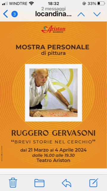 All’Ariston Mostra di Ruggero Gervasoni