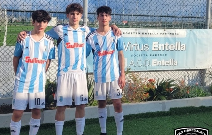 Tre giovani talenti dell’Ospedaletti in prova con l’Entella