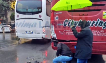 Tamponato pullman in sosta: salta la gita a Milano di 40 studenti ventimigliesi