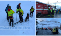 Valanga a Monesi: recuperati vivi 4 scialpinisti coinvolti. Video