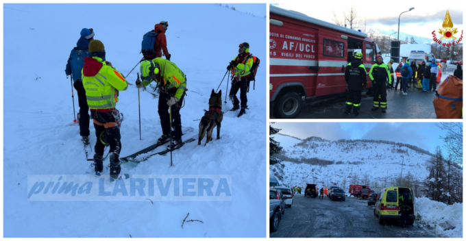 Valanga a Monesi: recuperati vivi 4 scialpinisti coinvolti. Video