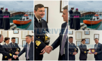 Il viceministro Rixi inaugura nuovo mezzo della guardia costiera a Ventimiglia