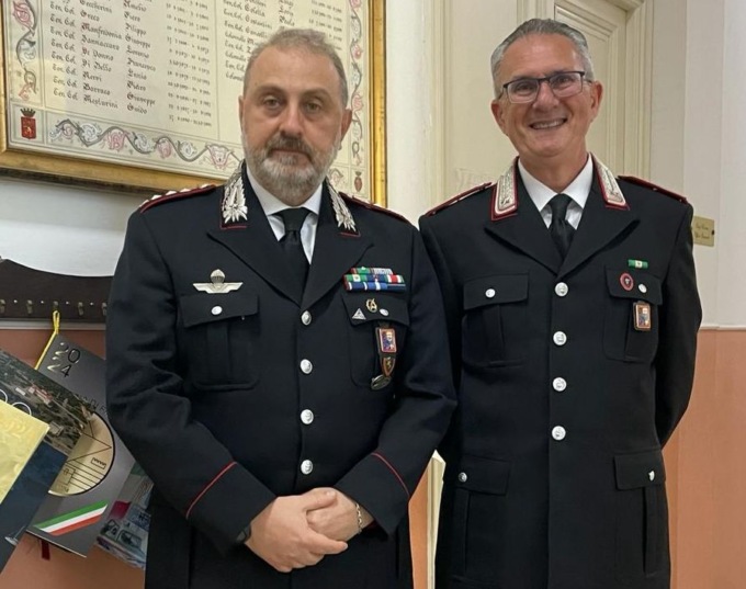 Il luogotenente Angelo Elena si congeda dai Carabinieri