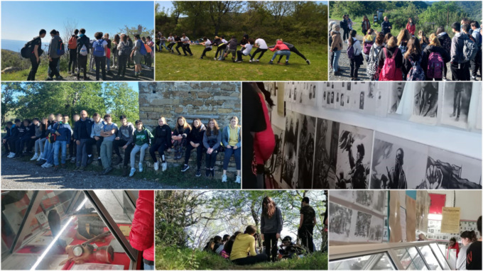 Studenti in visita al Casone dei Partigiani
