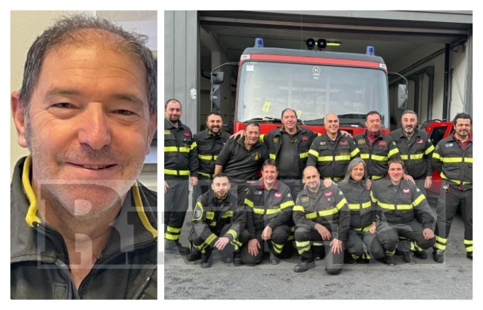 Vigili del Fuoco, in pensione il capo distaccamento Lorenzo Gino