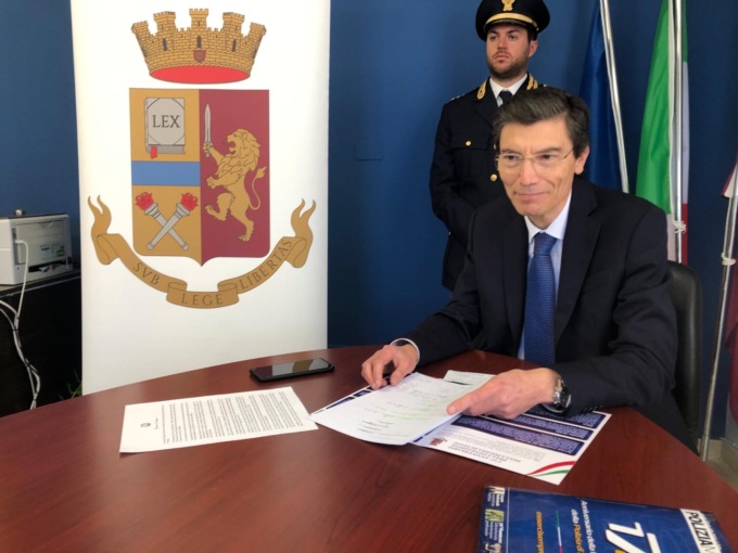 Il questore Peritore in partenza per Trapani: il saluto alla provincia di Imperia