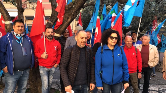 Presidio di Cgil e Uil a Imperia contro le morti sul lavoro e la riforma fiscale