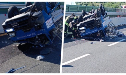 Schianto in autostrada un ferito