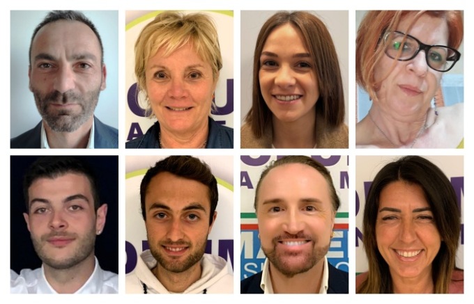 I candidati nella lista Forum Sanremo a sostegno di Mager