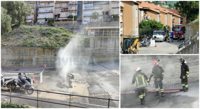 Fuga di gas a Roverino per una conduttura tranciata durante lavori su strada