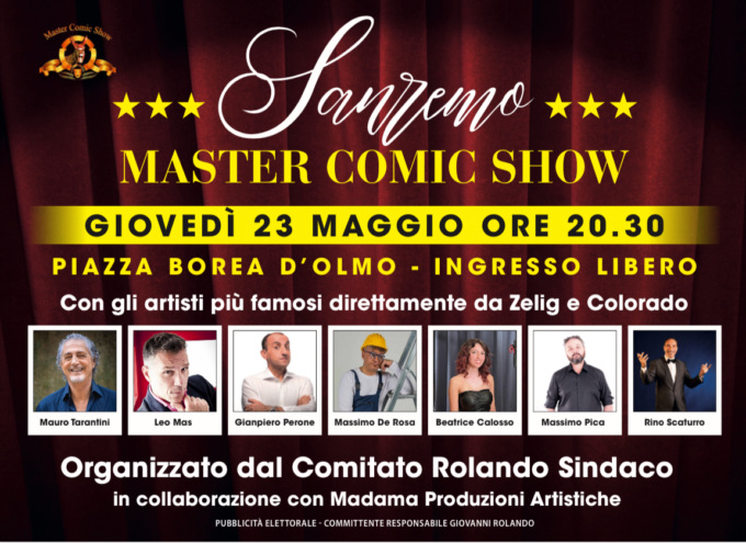 Comitato Rolando organizza il “Sanremo Master Comic Show”