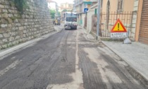 Lavori di asfaltatura a Porto Maurizio