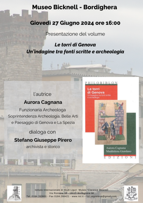 “Le Torri di Genova” protagoniste di un libro al Museo Bicknell