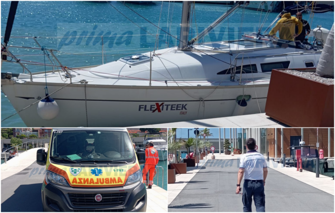 Barca travolta da onda anomala vicino al Porto di Ventimiglia, ferito diportista