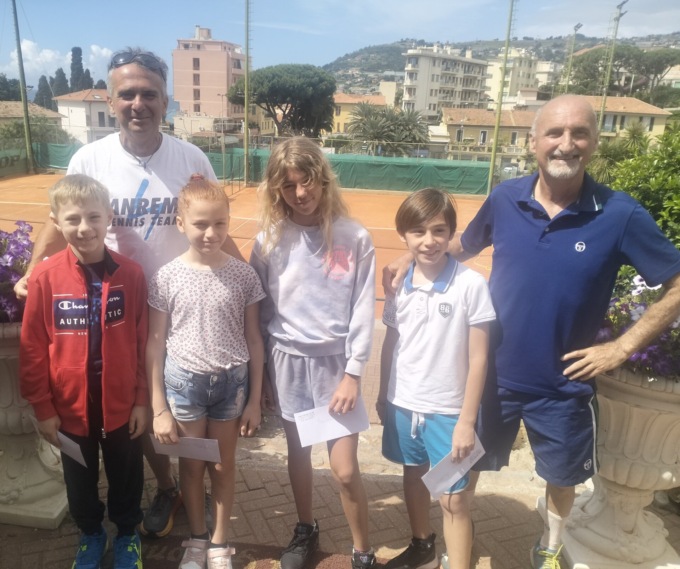 T-Talent al Tennis Club Sanremo premiati quattro bambini