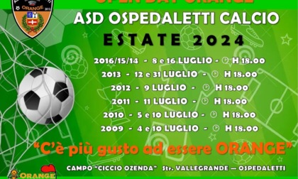 Calcio: a luglio l'open day dell'Ospedaletti