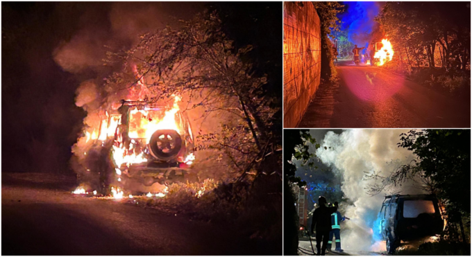 Forte esplosione e auto in fiamme nella notte a Ventimiglia