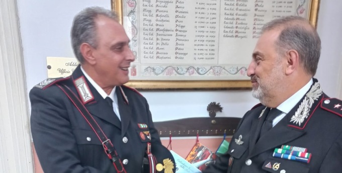 I carabinieri Mauro Frezzati e Livio La Grassa vanno in congedo: i saluti dell’Arma