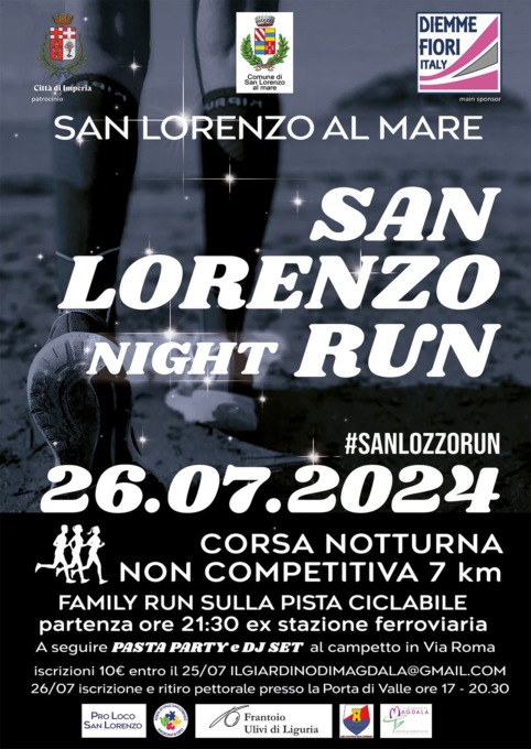 Si corre di notte nell’edizione 2024 della San Lorenzo Run