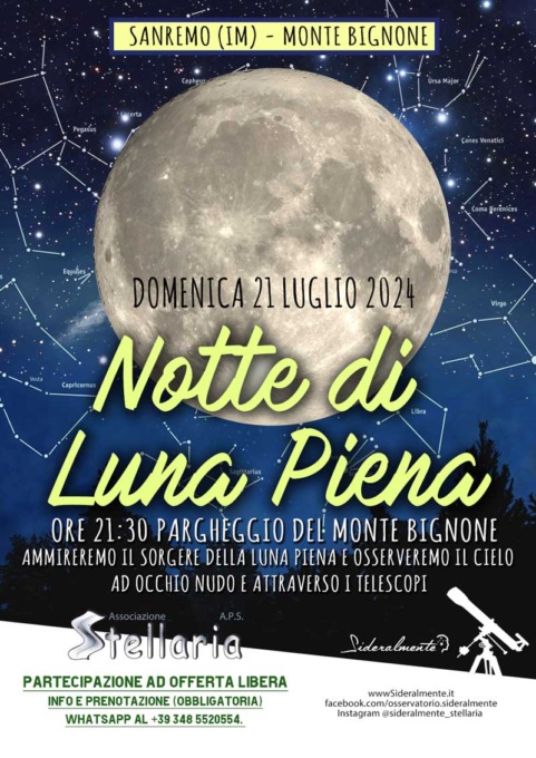 Notte di Luna Piena a Monte Bignone
