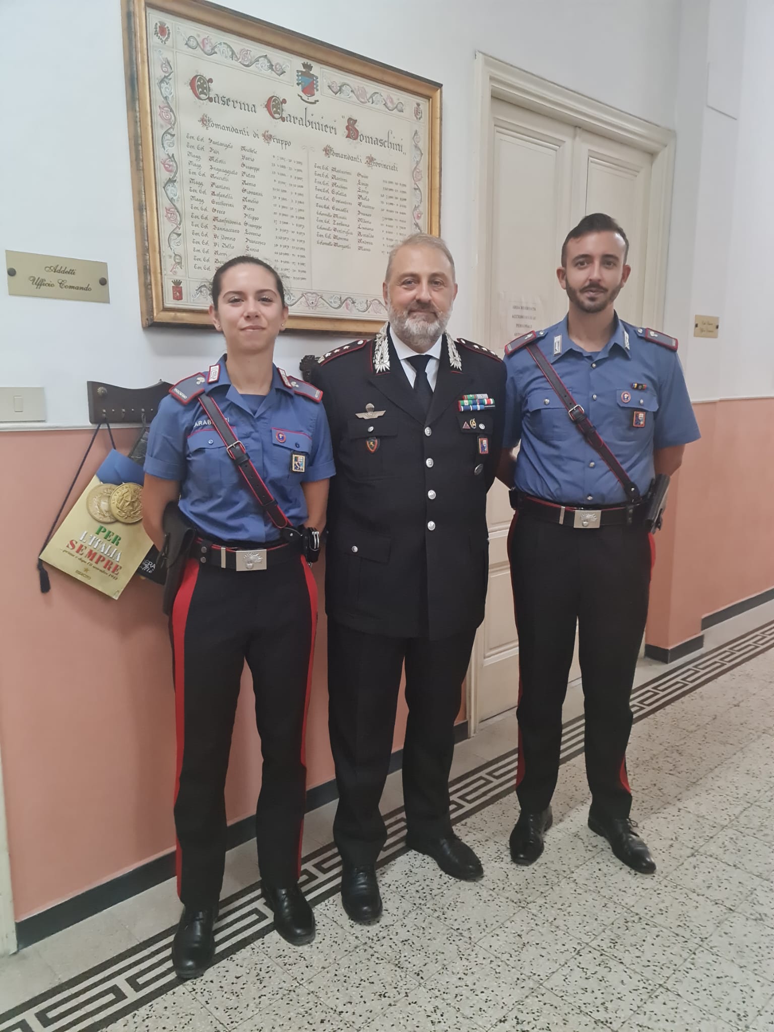 carabinieri comando provinciale consegna onorificenze