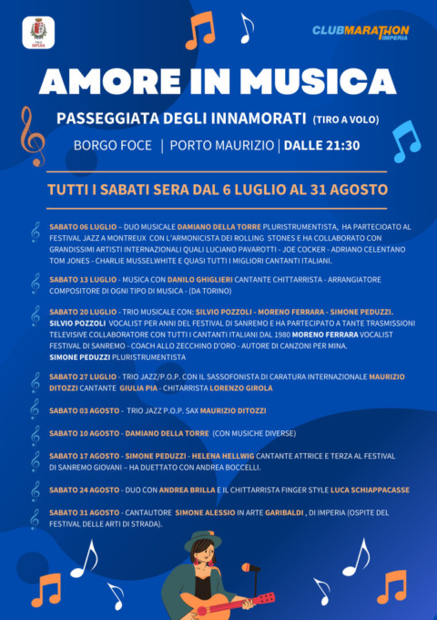 Sulla passeggiata degli innamorati, due mesi di ‘Amore in Musica’