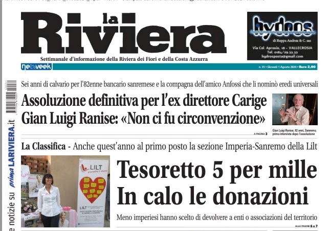 Tesoretto  5 per mille. In calo le donazioni