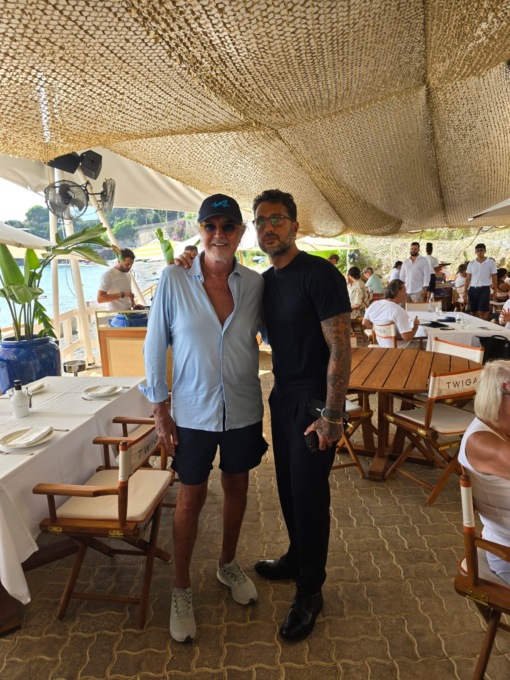 Fabrizio Corona ospite di Briatore al Twiga