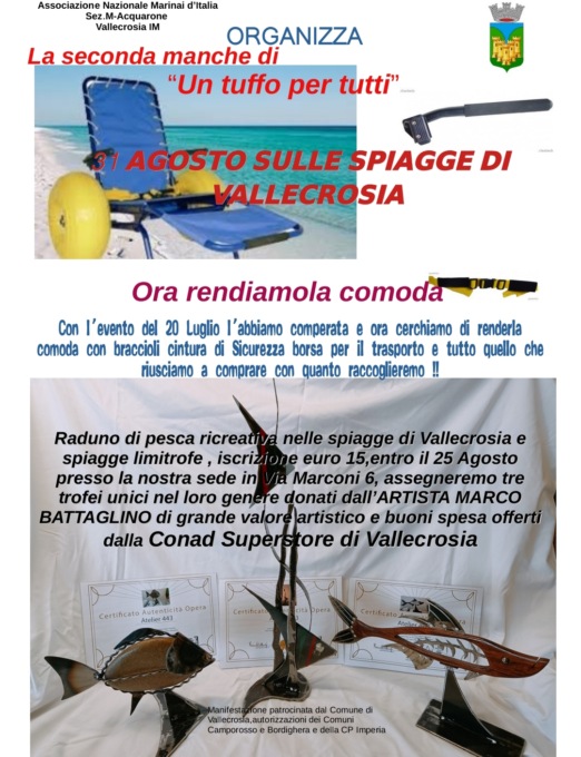 Seconda giornata di pesca ricreativa: il ricavato in beneficenza