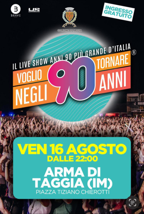 Arma e Taggia: 16 appuntamenti dal 12 al 20 agosto