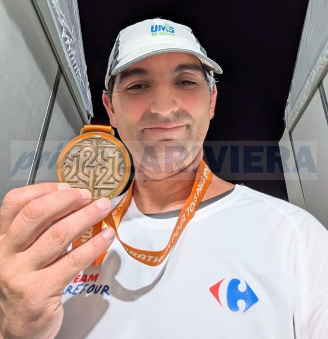 Runner ventimigliese alla Maratona di Paris 2024: “Vincitore chi ha tagliato il traguardo”