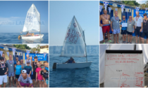 A Sanremo la prima regata goliardica di Optimist "Bimbi cresciuti"