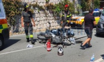 Scontro moto e scooter a Ventimiglia: 2 feriti, uno in elicottero al Santa Corona