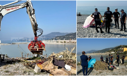 Sgomberate le tendopoli dei migranti sulle spiagge di Ventimiglia e alla foce