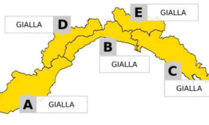 Allerta gialla su tutta la Liguria