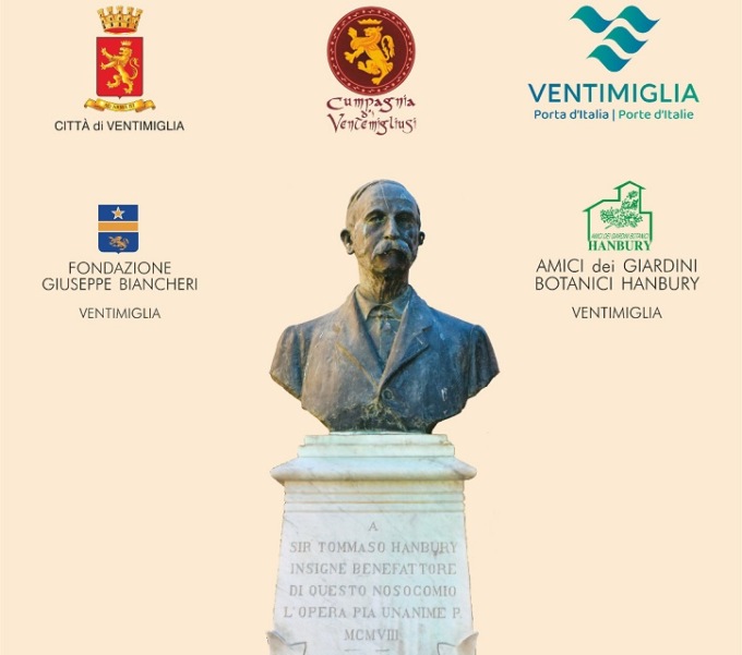 Sabato la ricollocazione della targa al monumento di Thomas Hanbury