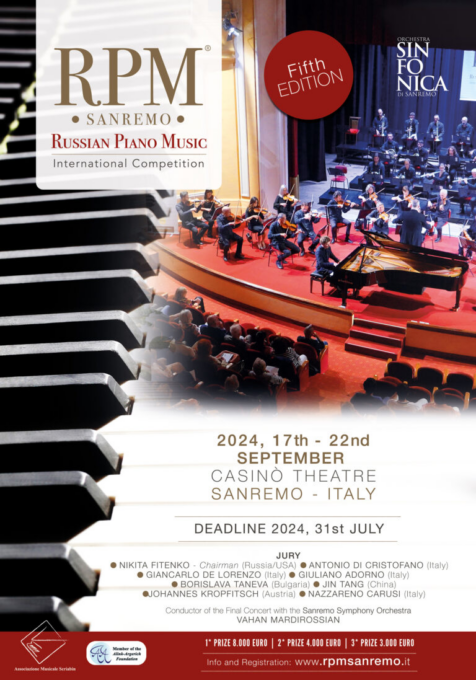 Tutto pronto per la quinta edizione del “Russian Piano Music International Competition”