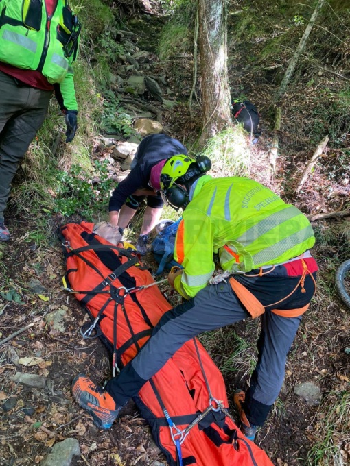 Ciclista soccorso con l’elicottero nell’entroterra di Pigna