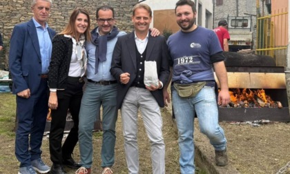 Marco Scajola in Valle  Arroscia alla Festa della Castagna