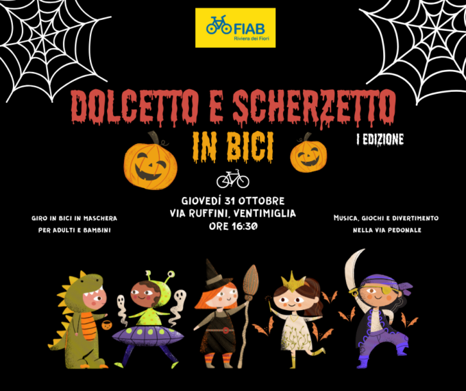 Halloween: Fiab organizza un giro in bici in maschera