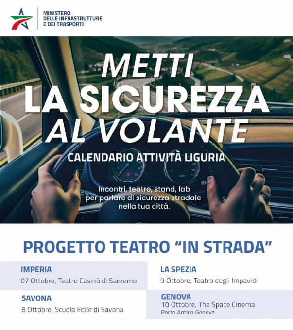 Dalla provincia di Imperia parte il progetto del Mit sulla sicurezza stradale