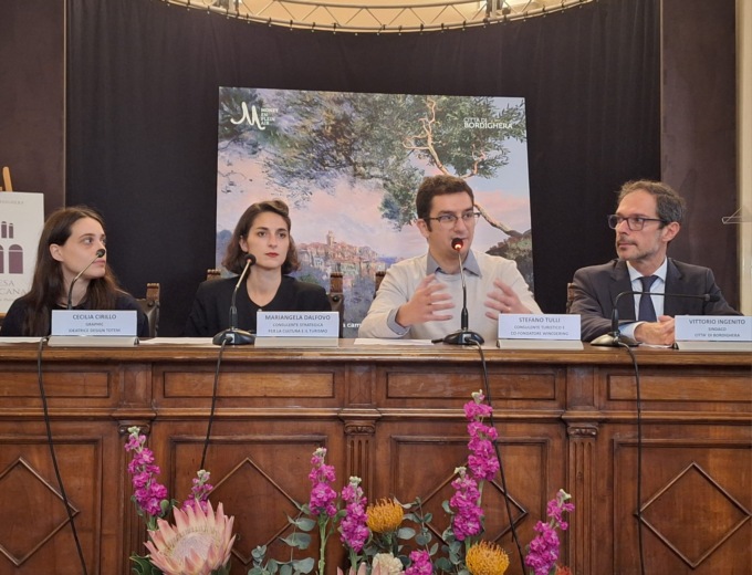 Presentato il progetto Città d’arte e inaugurata la mostra “Bordighera en plein air”
